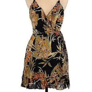 Cotton Candy LA Summery Tropical Wrap Dress - Size M